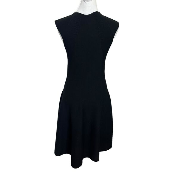 MM Lafleur Melanie Dress Women’s Size Large Black A-Line Knit Fit Flare Stretch - Picture 5 of 9